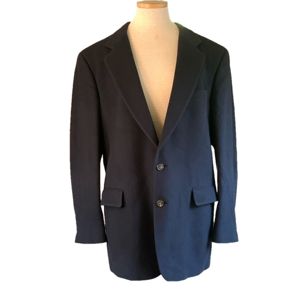 Jos A Bank navy blue 100% camel hair blazer/jacket